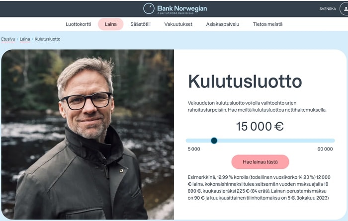 Bank Norwegian kulutusluotto