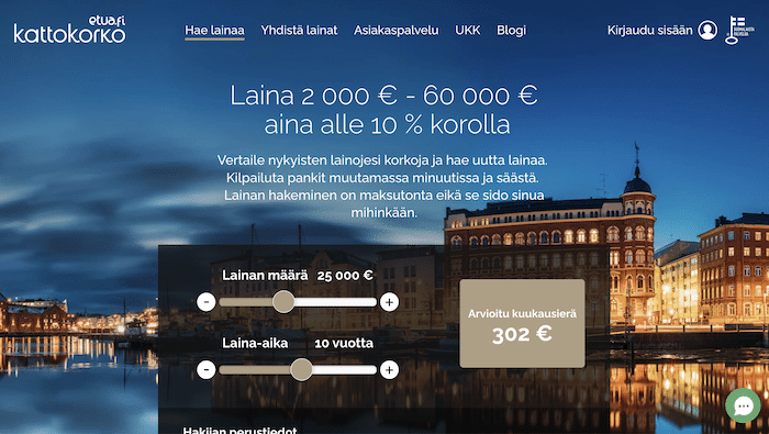 Kuva Kattokoron etusivulta